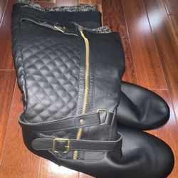 Women Shoedazzle Boots Black Side: 10