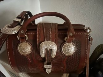 Leather western purse