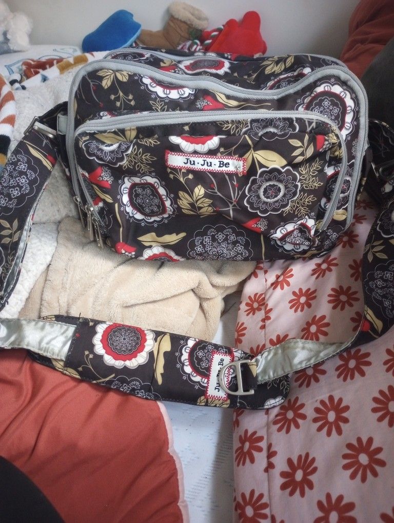 Ju-Ju-Be Floral Print Diaper Bag With Accessories 