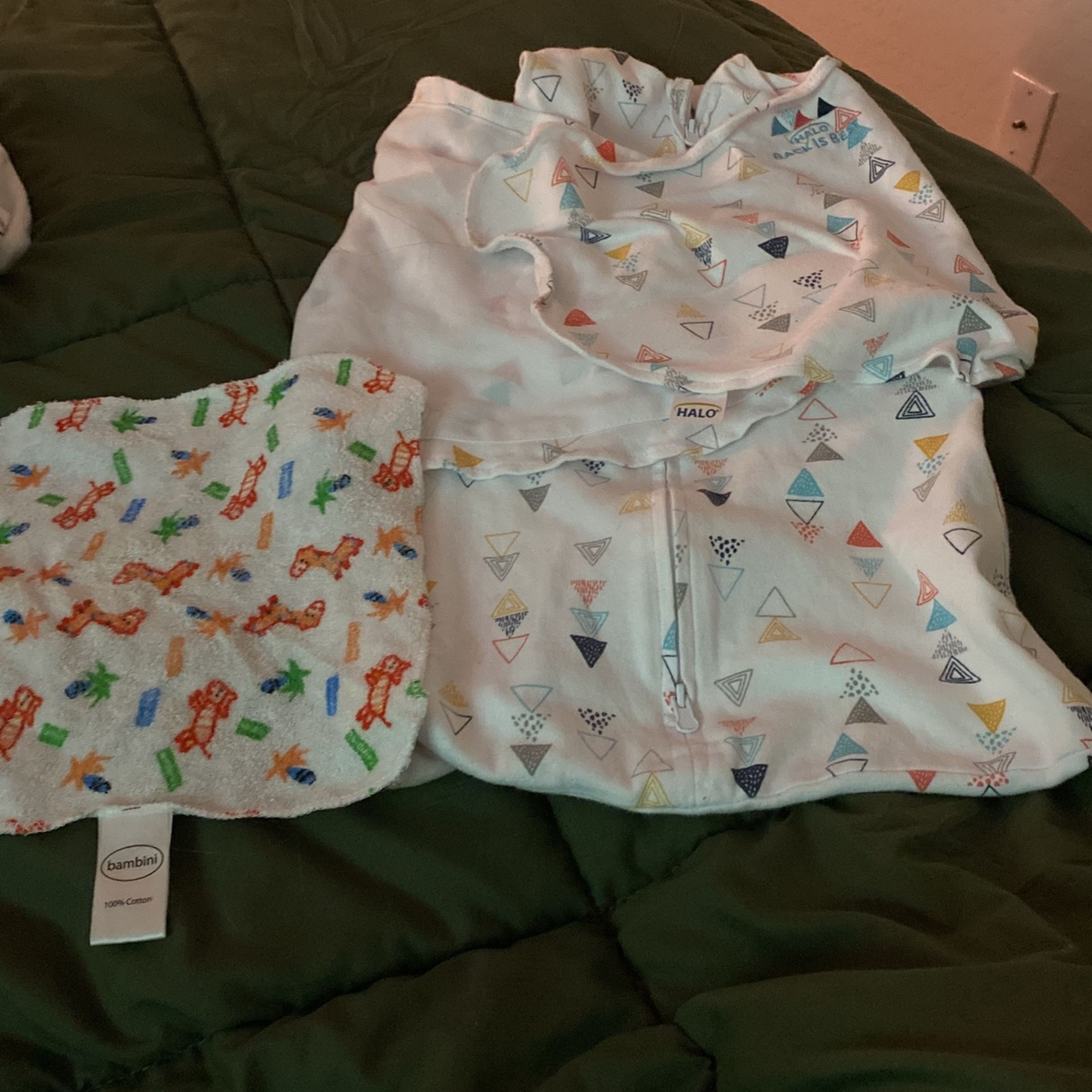 Newborn Swaddlers and baby towel
