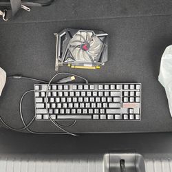GTX 1650 Super Graphics Card And RedDragon Gaming Keyboard