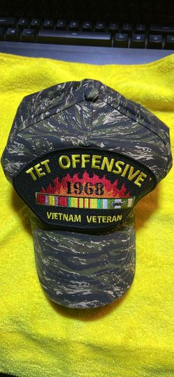 Tet Offensive 1968 Vietnam Veteran Camo Hat