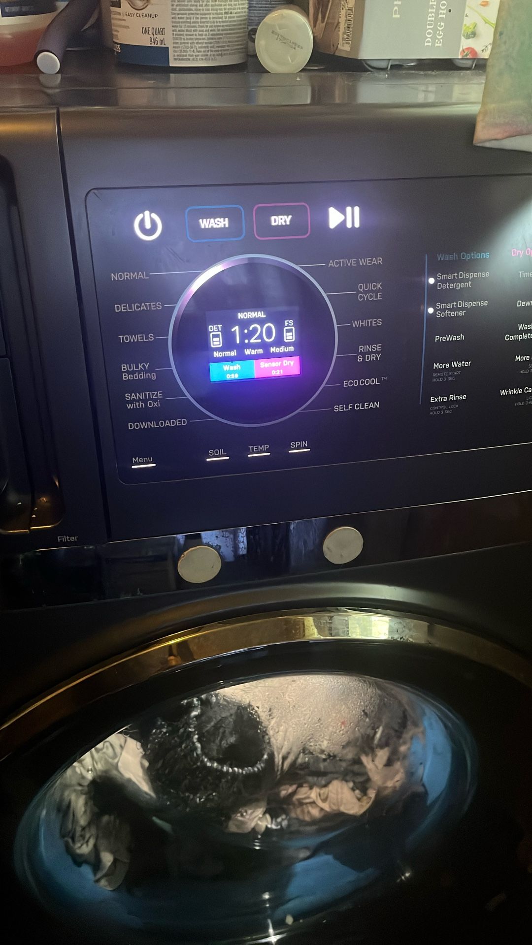 GE COMBO WASHER AND DRYER