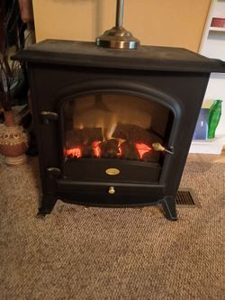 Small electric fireplace heater
