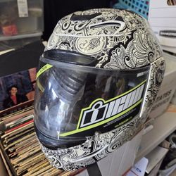 Iconz Motorcycle Helmet Nice Size Large New Like Visor 