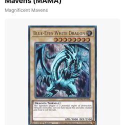 Blue-Eyes White Dragon (Ultra Pharaoh's Rare) - Magnificent Mavens (MAMA)