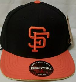 San Francisco Giants Snapback Cooperstown American Needle Hat gold black