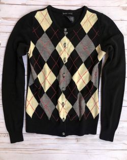 NY & Company Women’s Argyle Cardigan