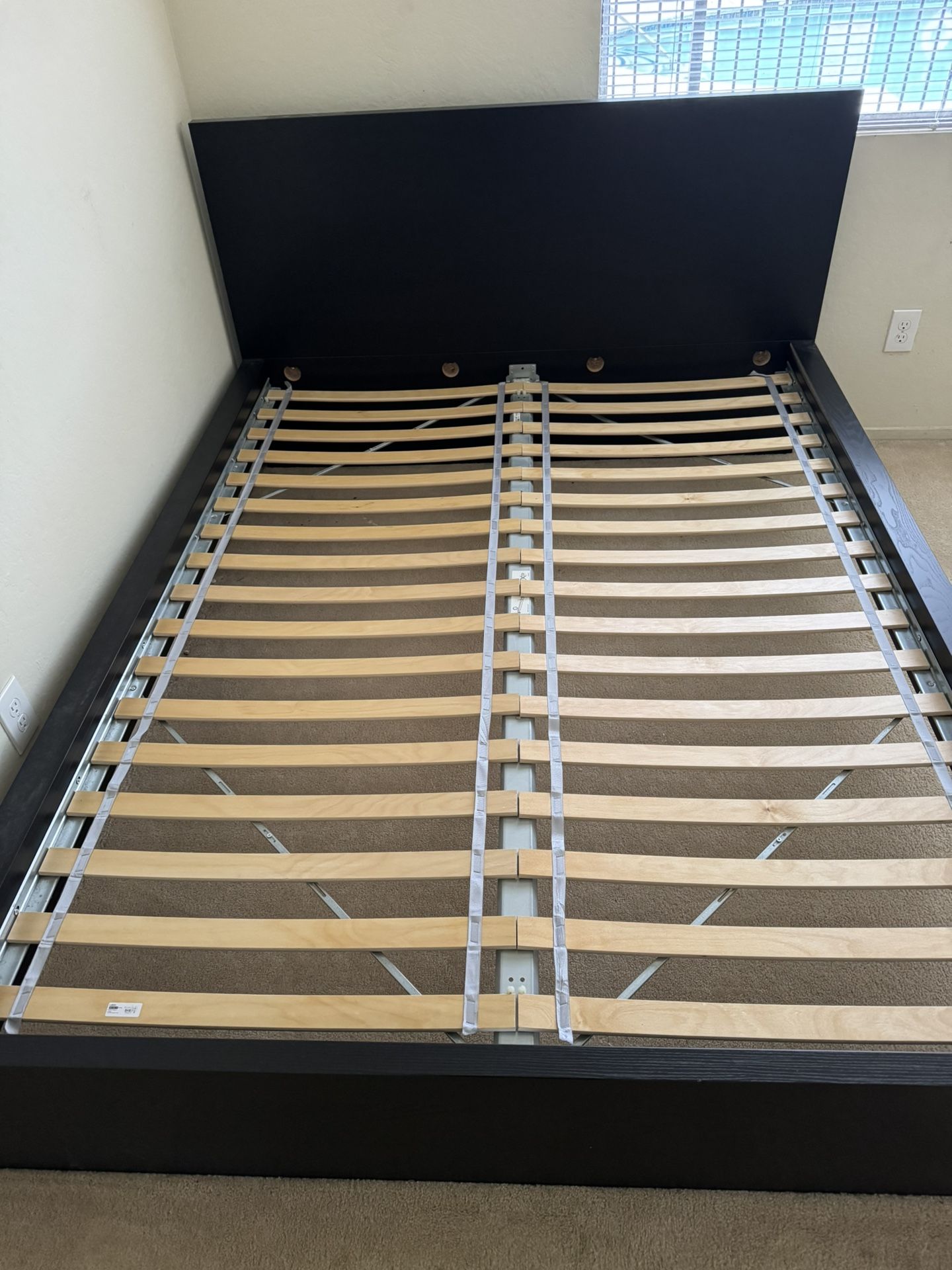 IKEA Queen Size Black Bed Frame