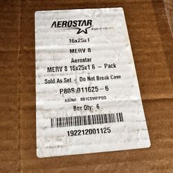 6 Merv 8 Filters 16x25x1