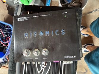 Amplifier, subwoofers and base processors