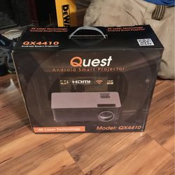 4K Laser Projector With Motorized Black Diamond 4K Screen And Surround Sound Sub/sound Bar