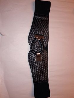 33" Black Belt Textured