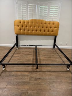 King bed frame and headboard