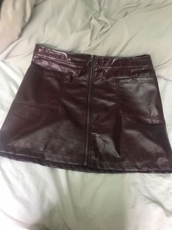 Burgundy skirt