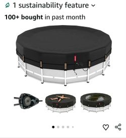 14ft Winter Pool Cover, Windproof Patented Ratchet & Heavy Duty Fabric
Snug Fit Weight Rings & Drawstring Design,Tear Resistant, Blocks Leaves & Water