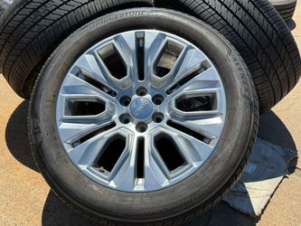 FREE DELIVERY 22" GMC Sierra 1500 DENALI OEM FACTORY WHEELS TAHOE SILVERADO Yukon TIRES 65%