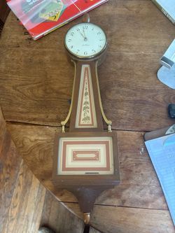 Seth Thomas Harvest Banjo wall clock1950-60s