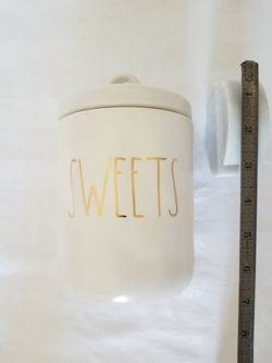 Rae Dunn "SWEETS" Jar with Lid