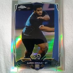 2014 Topps Chrome NFL Aaron Donald RC Refractor 