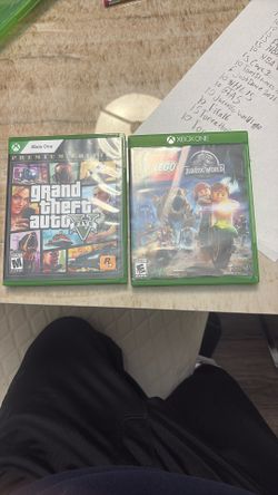 GTA 5 And Lego Jurassic World Xbox One Discs (can Buy Separately)