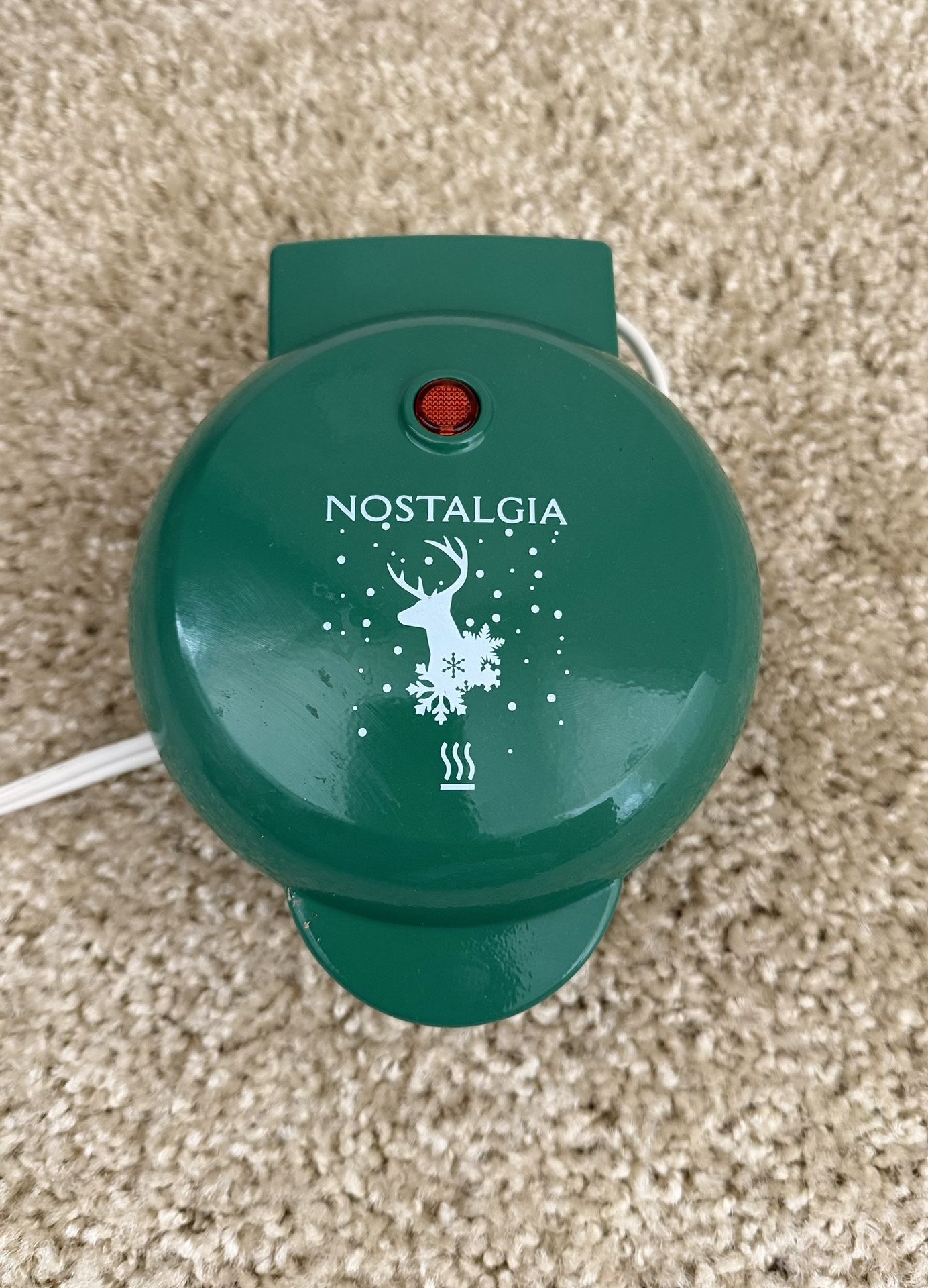 Nostalgia Green Mini Waffle Maker
