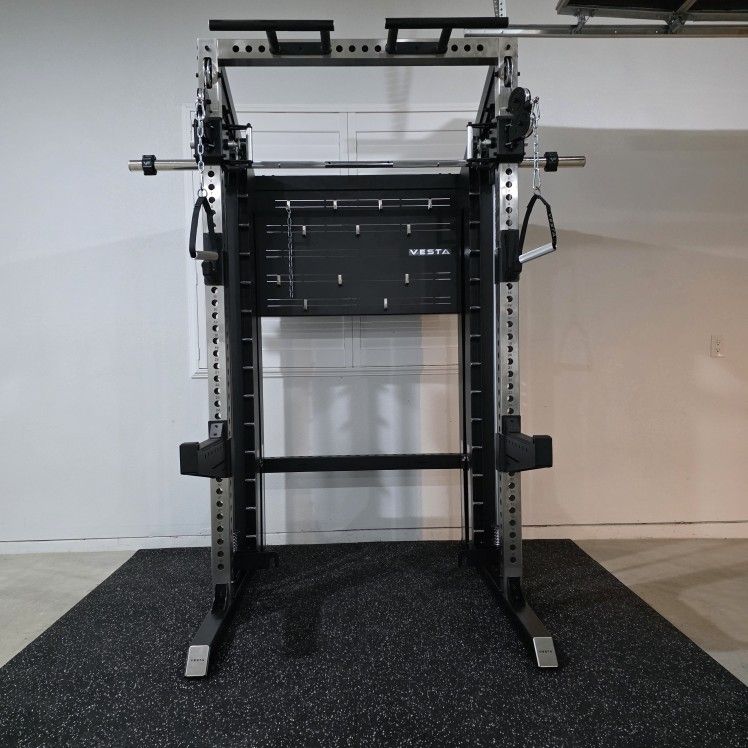 🔥NEW Vesta Pioneer 3in1 | Functional trainer | Squat Rack | Smith Machine | 200lbs weight stack | Gym Equipment | Commercial Grade | FREE DELIVERY 🚛