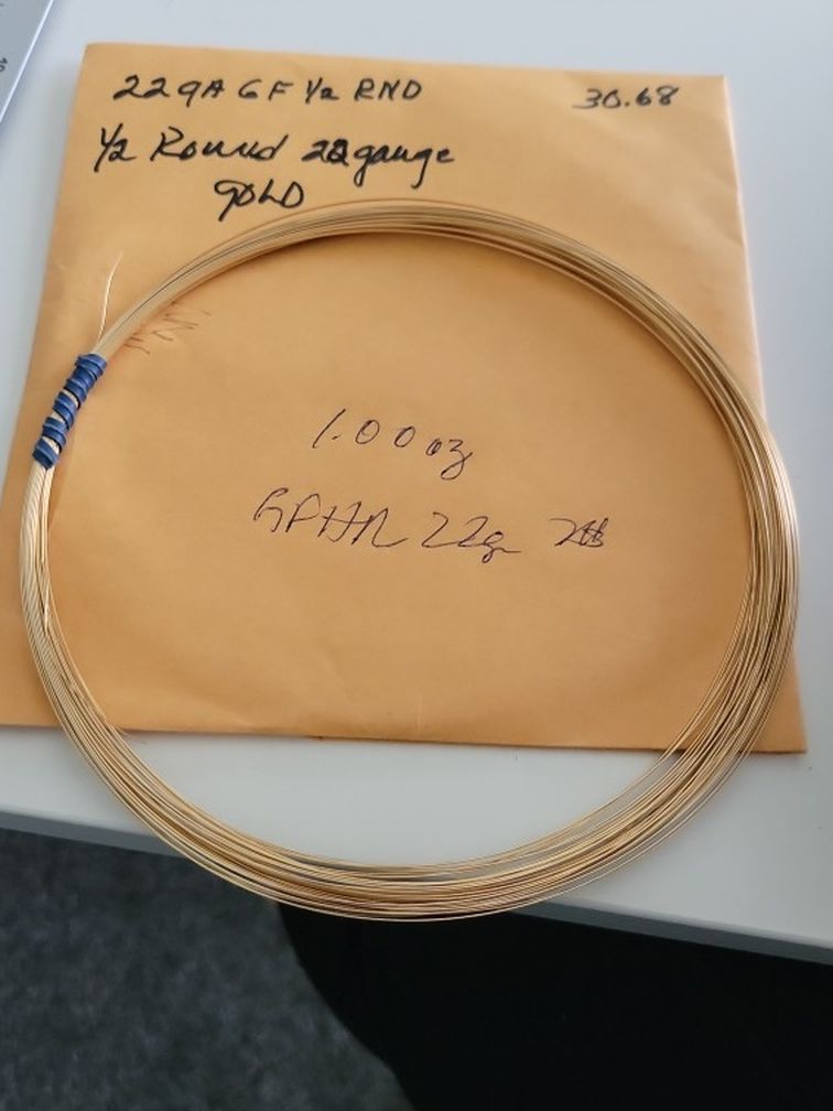22 Guage Gold Filled Round Wire