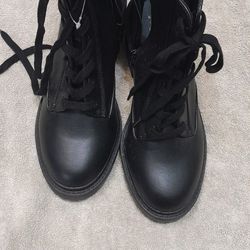 Black Womens Boots Size 10