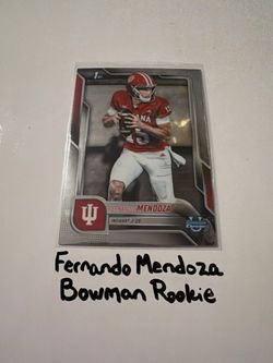 Fernando Mendoza Las Vegas Raiders QB Bowman Rookie Card.