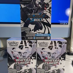 Pokemon Black Bolt / White Flare Bundles
