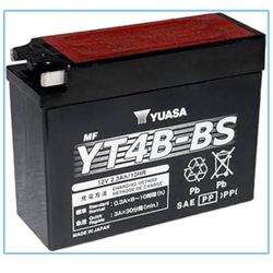 🔥Brand new🔥 YT4B-BS 12V 2.3Ah Powersports Battery 30CCA AGM Rechargeable Replacement for Suzuki, Yamaha, Motorcycles, Mini-Bikes DR-Z50 DR-Z70 SR400