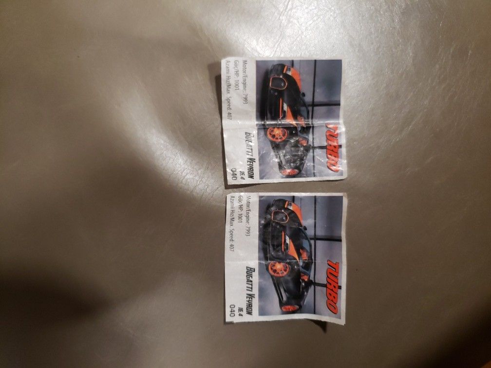 2 Turbo bubble gum collectibles