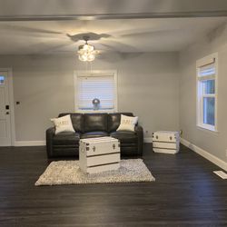 Black Leather Couch