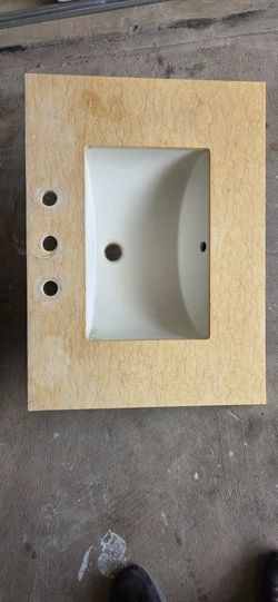 Ceramic tile sink