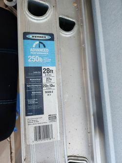Werner 28 ft. Aluminum Extension Ladder.