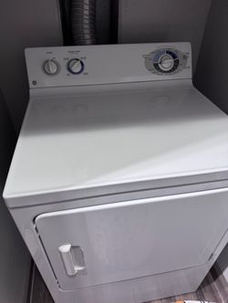 GE White Front-Load Dryer