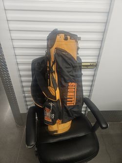 Golf Bag - Carry Golf Bag - University Of Illinois- Black And Orange 