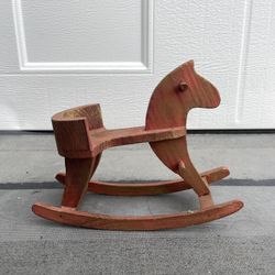 Wooden Rocking Horse for Dolls or Bears ~ Home Interiors ~5.75*5.12"