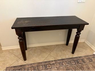 Solid teak table
