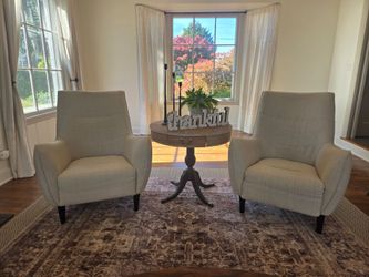 Mid Century Modern Wing Back Chairs