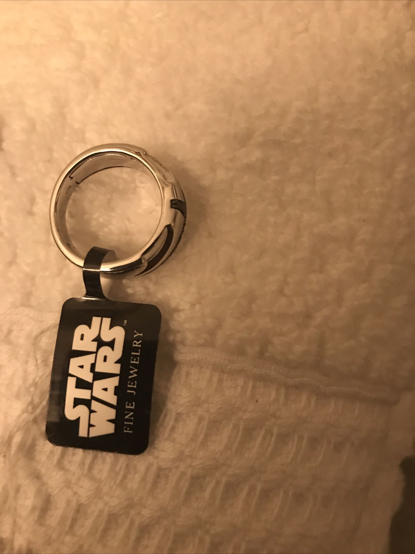 Star Wars Fine Jewery Sterling silver 925 diamond ring size 7