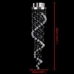 Modern Crystal Chandelier Rain Drop Lighting Ceiling Lights Pendant Lamp Bedroom