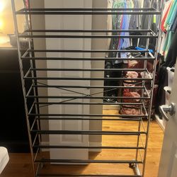 Shoe Rack On Wheels