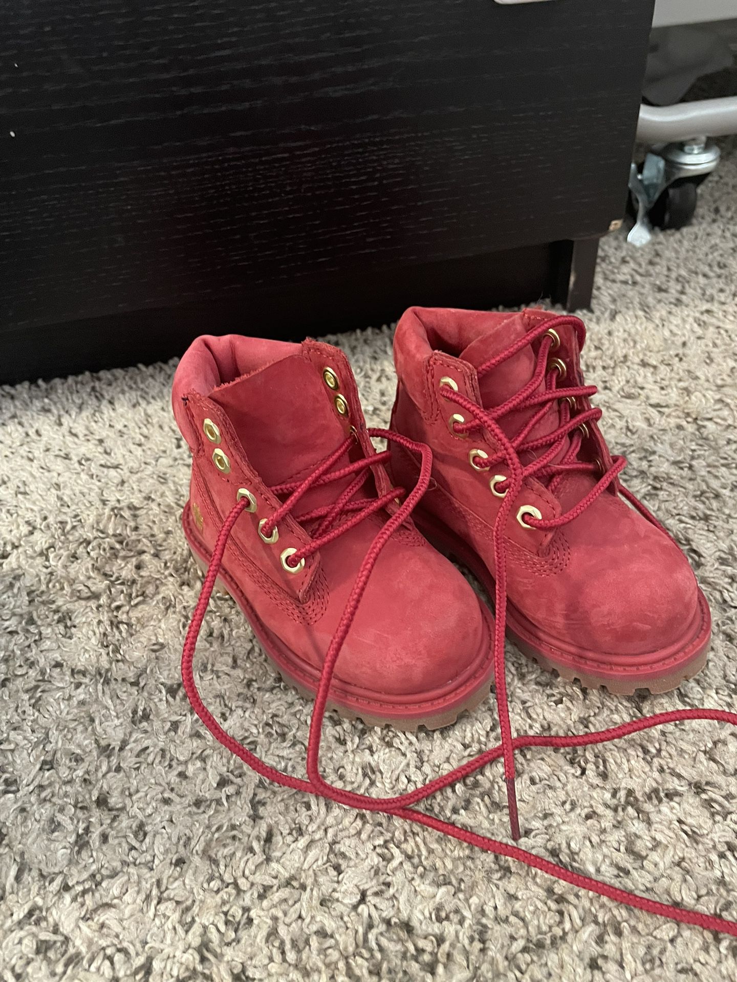 Red Toddler Timberland Boots 