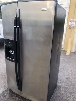 Whirlpool gold stainless steel refrigerator