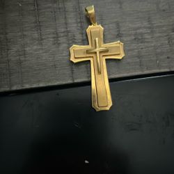 24 karat gold Christian Cross pendant