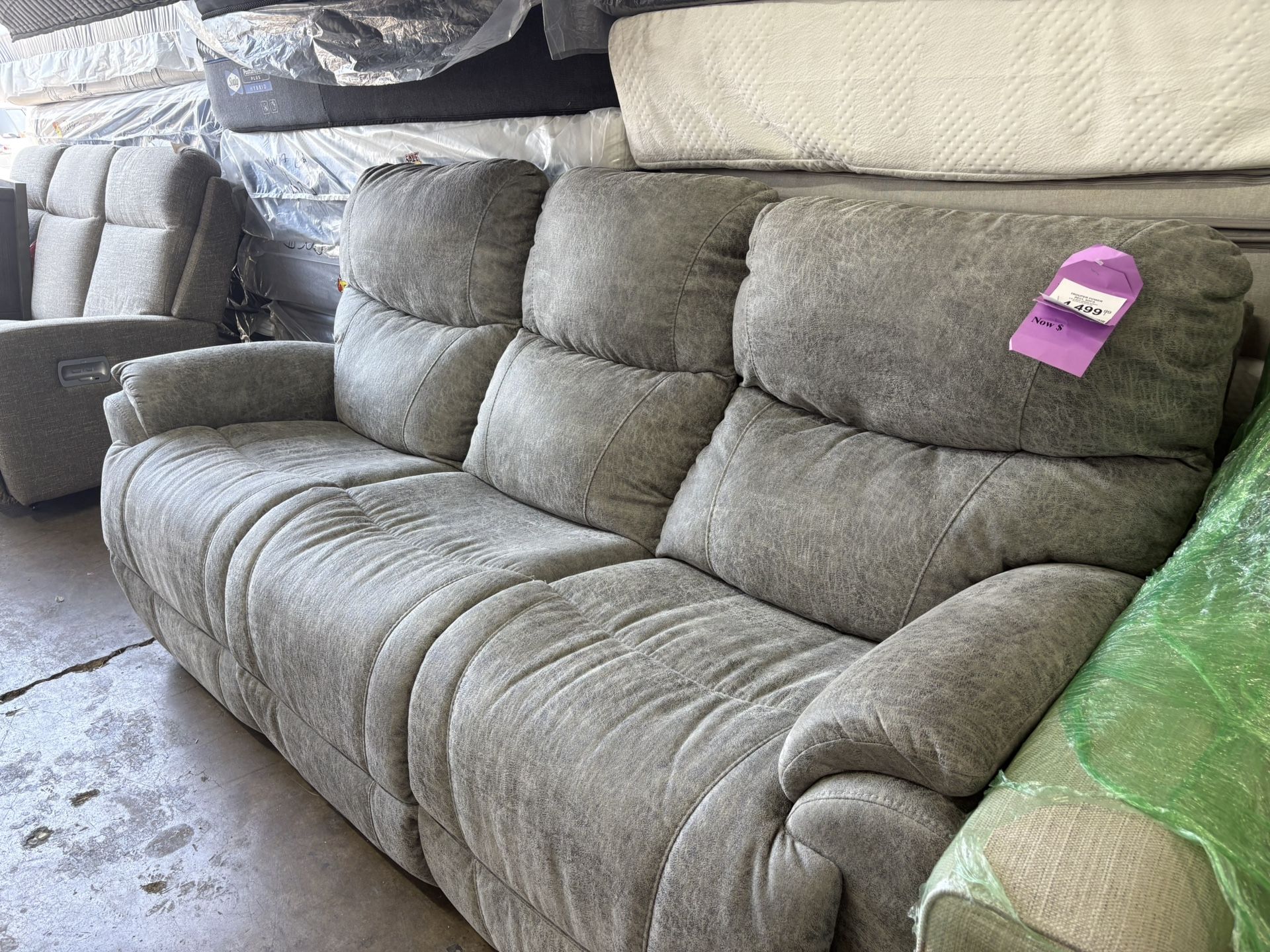 Brand New Lazy Boy Brand Sofa With Power Recliners On Each End