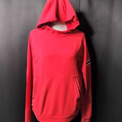 Womens Red Reebok Hooded Sweatshirt (Size XL)