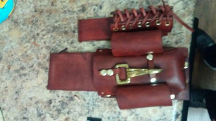 Custom made leather pouches hand made